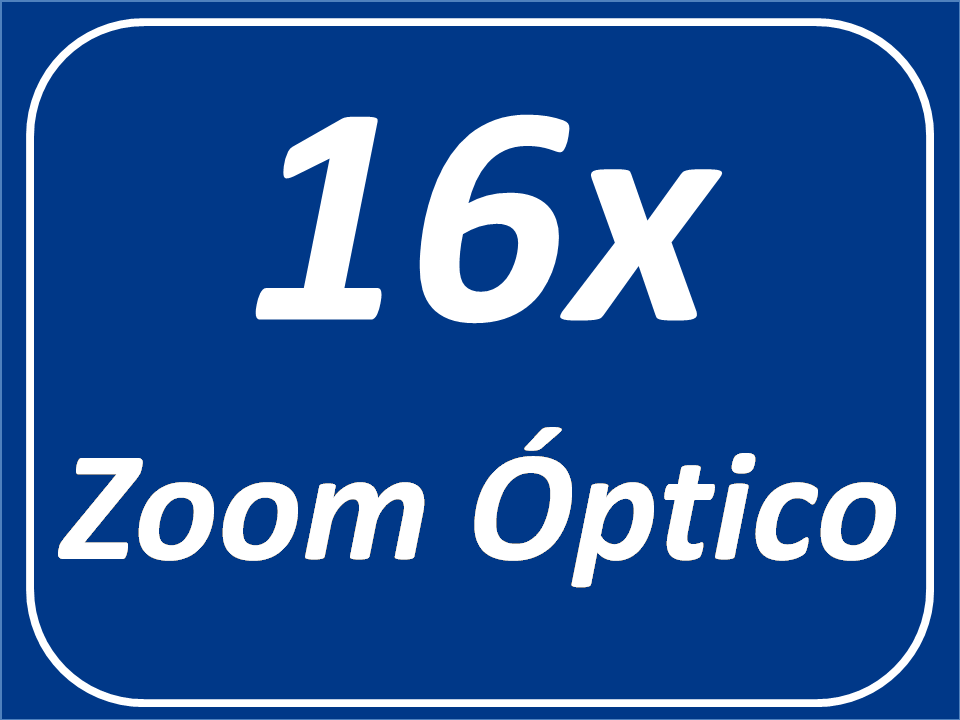 Zoom Óptico de 16x