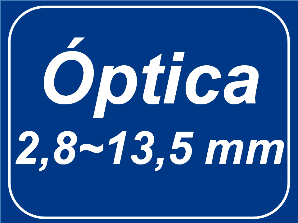 Óptica motorizada 2,8 - 13,5 mm