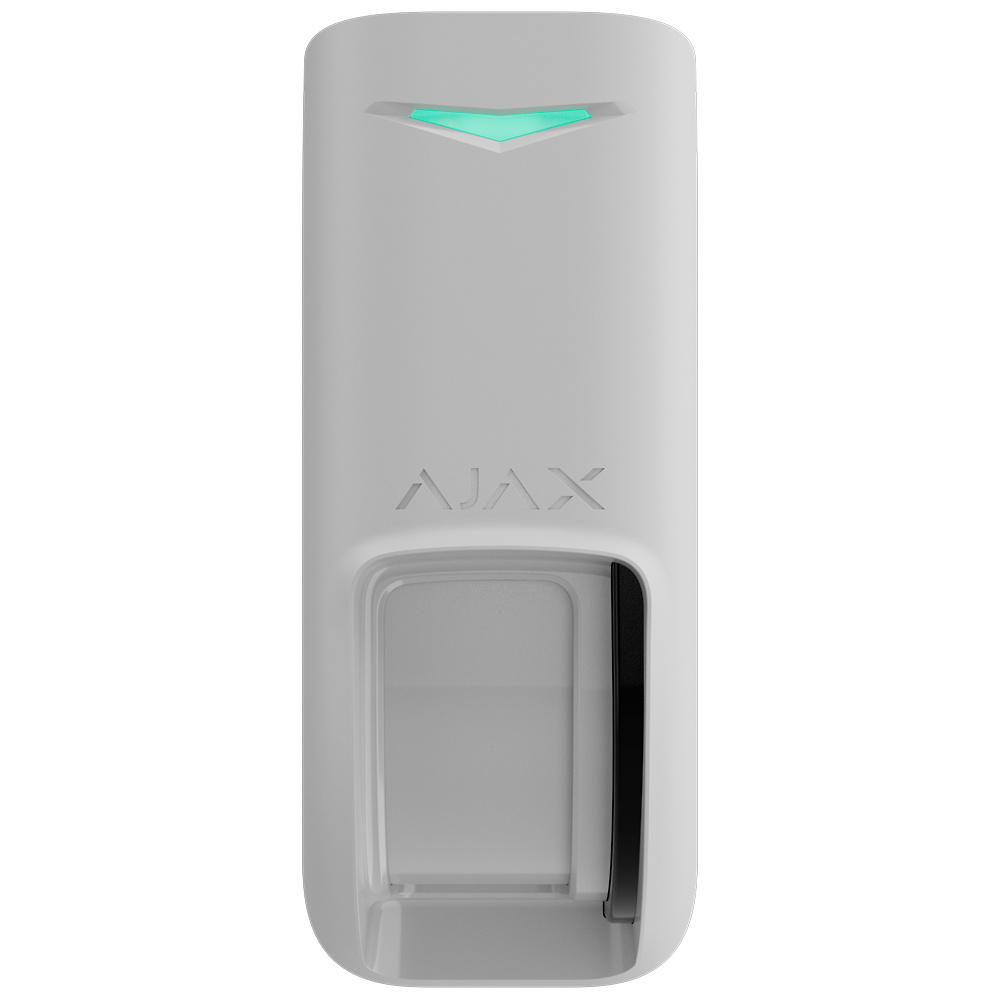 AJ-CURTAINOUTDOOR-W | AJAX - Detector exterior tipo cortina | Doble PIR tipo cortina y microondas (24 GHz) | Alcance detección 8~12 m / Antimasking 