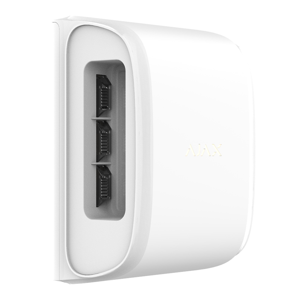 AJ-DUALCURTAINOUTDOOR-W | AJAX - Detector dual tipo Cortina | Alcance detección 4 a 15 metros configurable | Apto para Exterior 