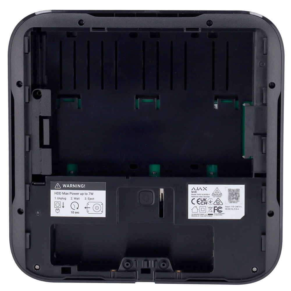AJ-NVR116-B | AJAX - Grabador NVR para 16 Canales | Ancho de banda 100Mbps | Resolución Max. 4K - 8 Mpx 