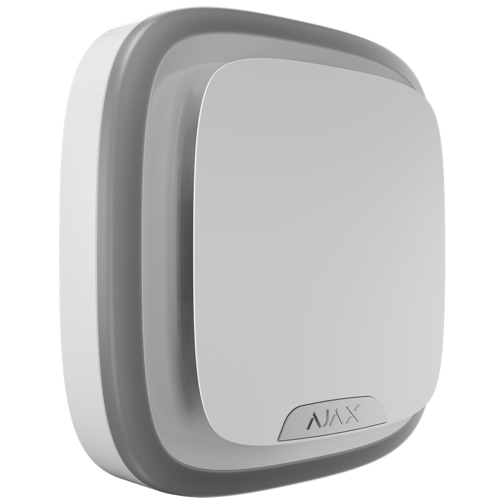 Sirena Exterior AJAX Dispositivo de seguridad profesional Ajax StreetSiren Plus con tecnología inalámbrica Jeweller de 868 MHz, comunicación de largo alcance, detección de inhibición, tamper antisabotaje, autonomía de hasta 10 años y compatibilidad con todos los Hubs Ajax. Una solución avanzada y resistente para seguridad exterior