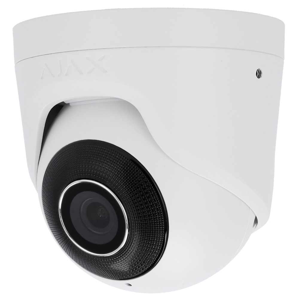 AJAX TURRENT AJAX AJ-TURRETCAM-5-0400-W, cámara IP Turret con visión Full HD, compresión eficiente, funciones inteligentes, audio, PoE, actualización OTA y cuerpo resistente IP65. Solución avanzada para seguridad residencial y profesional
