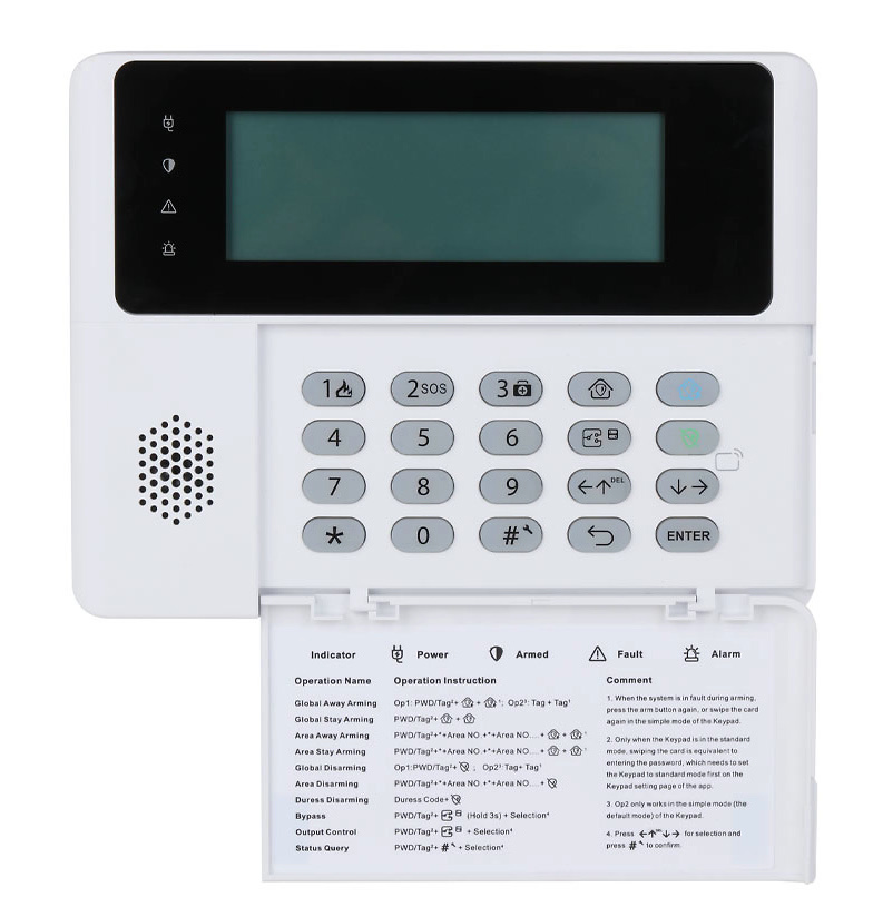 dahua-dhi-ark30c-rw2-868-tarjeta Fotografía mostrando el uso del teclado con tarjeta IC en primer plano, destacando la funcionalidad por proximidad