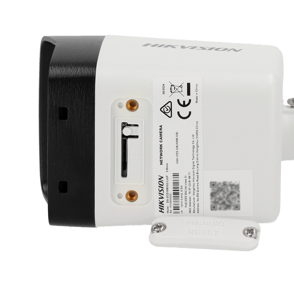 DS-2CD1083G2-LIUF(2.8mm) | HIKVISION - Cámara IP Bullet Gama Value | 8 Mpx | Lente 2.8 mm | Luz hibrida alcance 30 metros | Micrófono integrado 