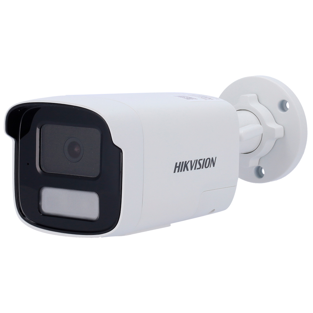 DS-2CD1T43G2-LIUF/SL(6mm)  |  HIKVISION  -  Cámara  IP Bullet  |  4 Mpx  |  Lente 6 mm |  Luz híbrida alcance 50 m  |  Sirena y flash disuasorios |  Detección de movimiento 2.0  