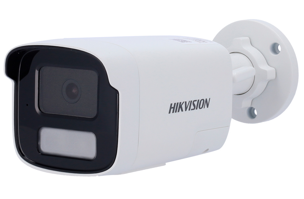 DS-2CD1T83G2-LIUF/SL(4mm)  |  HIKVISION  -  Cámara  IP Bullet  |  8 Mpx  |  Lente 4 mm |  Luz híbrida alcance 50 m  |  Sirena y flash disuasorios |  Detección de movimiento 2.0  