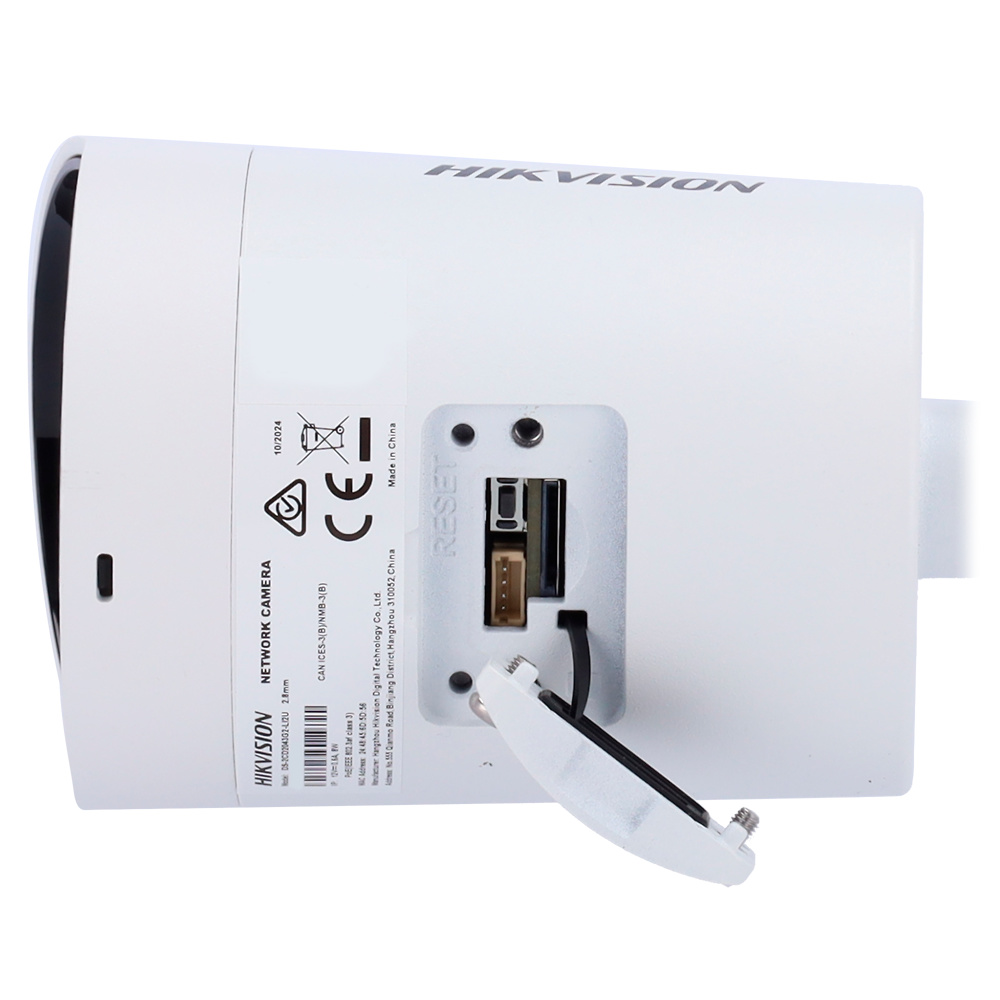 DS-2CD2043G2-LI2U(2.8mm) | HIKVISION - Cámara IP Bullet Gama PRO | 4 Mpx | Lente 2.8 mm | Luz híbrida 40 metros | Micrófono integrado 