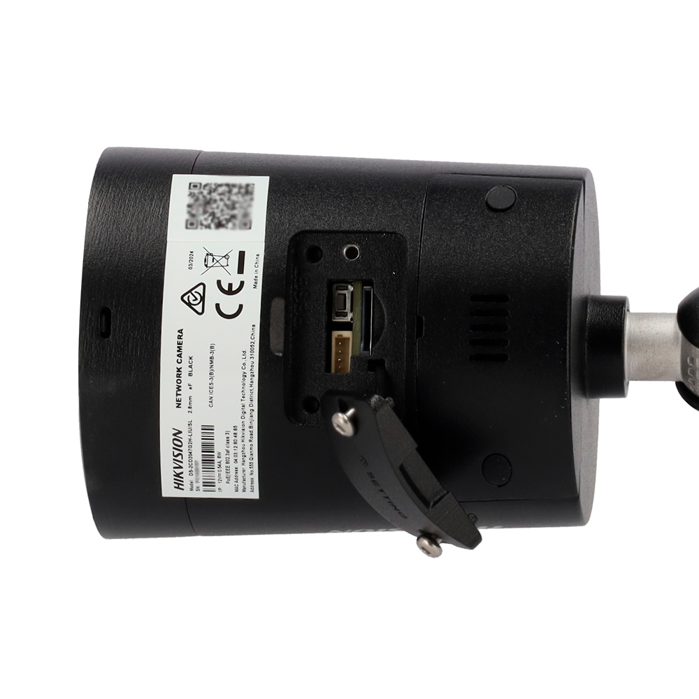 DS-2CD2047G2H-LIU/SL(2.8)/eF/BLACK | HIKVISION - Cámara IP Gama PRO | 4 Mpx | Lente 2.8 mm | Luz híbrida 40 metros | ColorVu | Micrófono y Altavoz integrados 