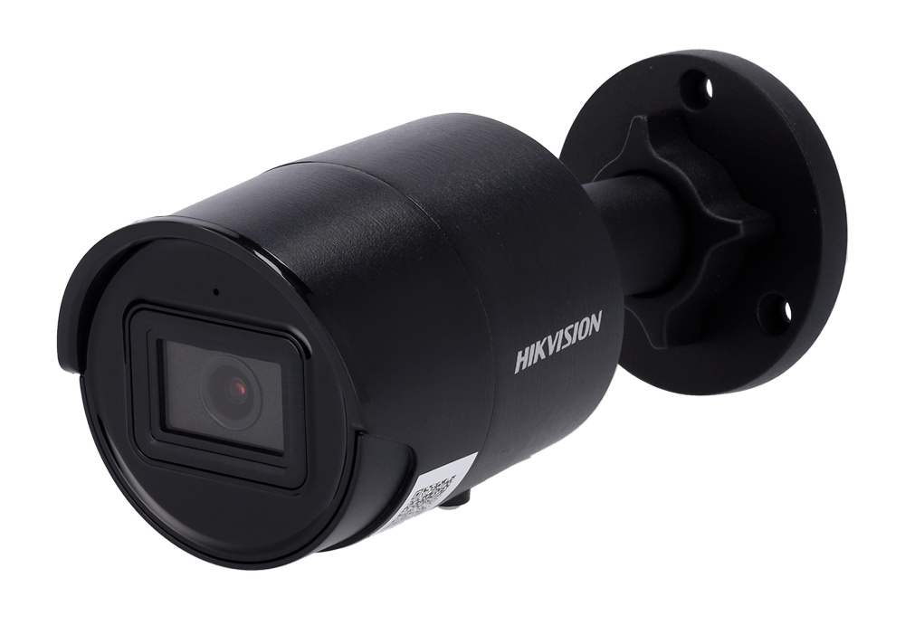 DS-2CD2063G2-IU(2.8mm)(BLACK) |  HIKVISION  -  Cámara  IP AcuSense  Gama PRO  |  6 Mpx  |  Lente 2.8 mm  |  Leds IR 40 metros  |  Micrófono integrado  |  Detección de movimiento 2.0