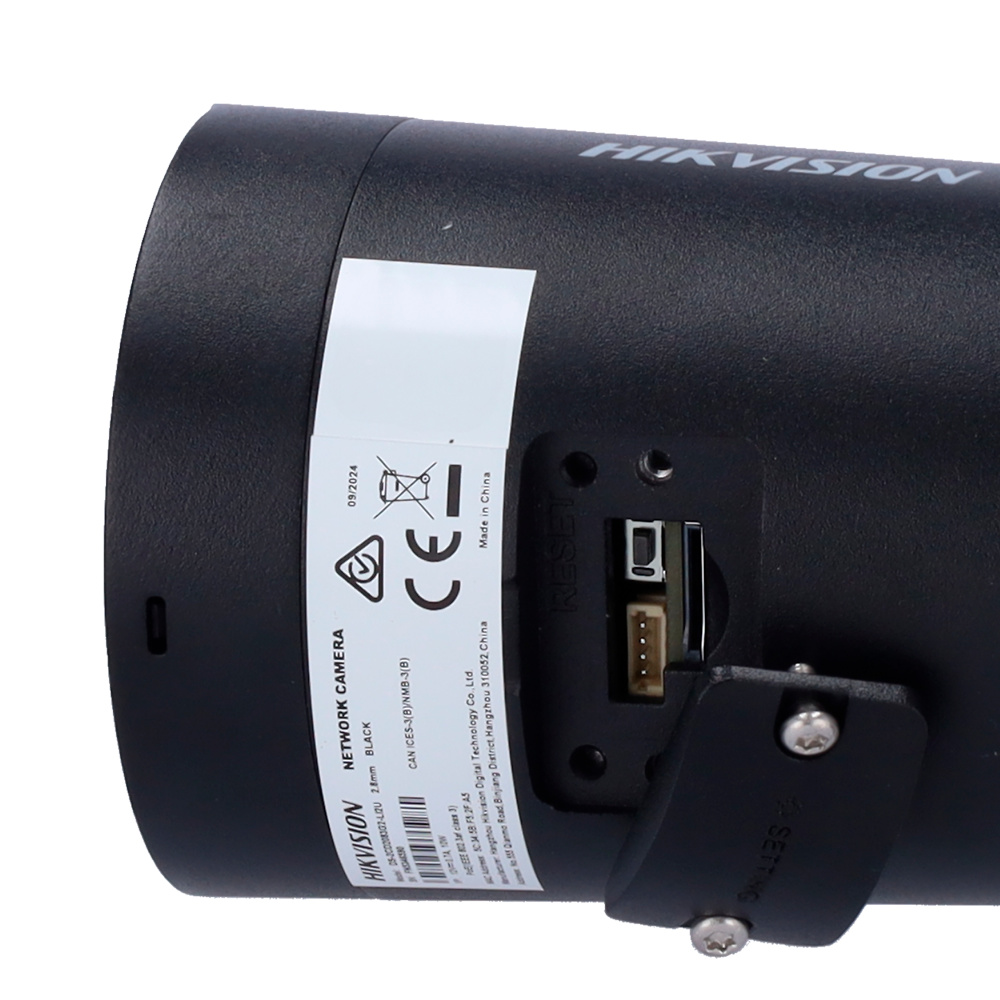 DS-2CD2063G2-LI2U(2.8mm)(BLACK) | HIKVISION - Cámara IP Gama PRO | 6 Mpx | Lente 2.8 mm | Luz híbrida 40 metros | Micrófono dual integrados 