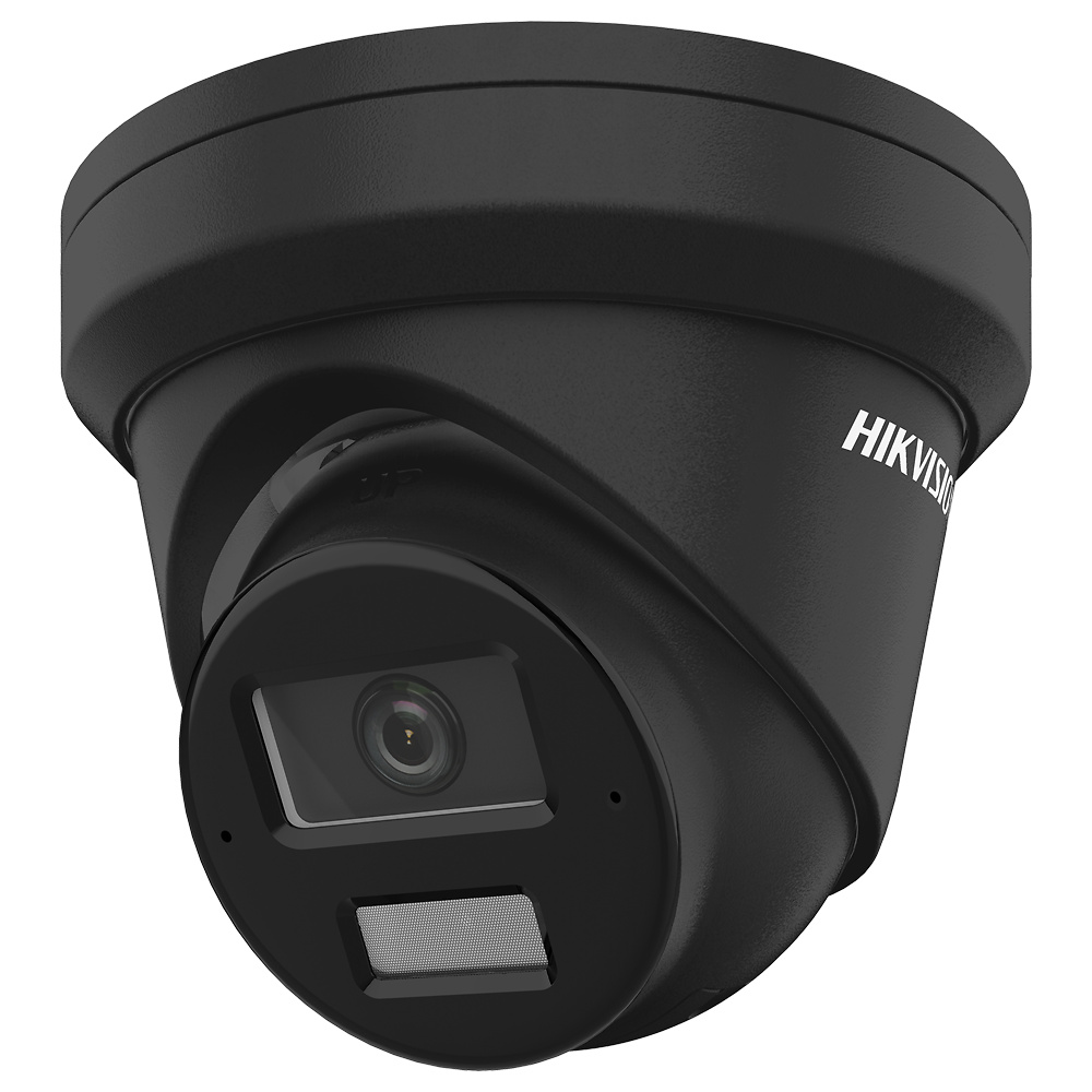 DS-2CD2363G2-LI2U-2.8mm-BLACK-HIKVISION Cámara turret IP Hikvision DS-2CD2363G2-LI2U negra con lente de 2.8 mm y micrófono integrado