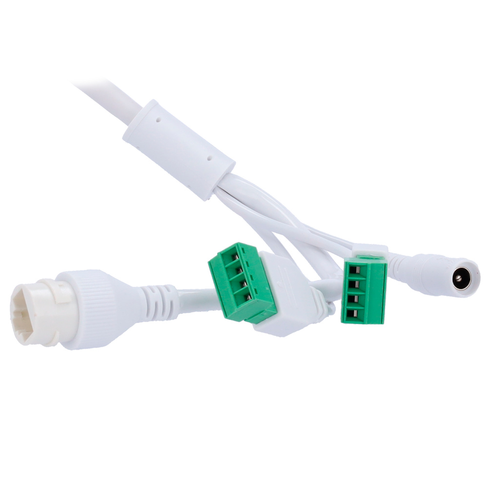 hikvision-ds-2cd2543g2-lis2u-conexion Imagen de la conexión de la cámara IP Hikvision DS-2CD2543G2-LIS2U(2.8mm), tipo domo, con diseño compacto, lente fija de 2.8 mm y carcasa resistente para entornos exteriores. Ideal para visualizar su estructura antivandálica e impermeable