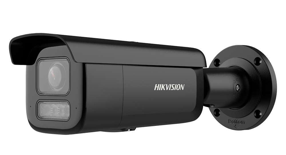DS-2CD2643G2-LIZS2U(2.8-12mm)/BLACK  |  HIKVISION  -  Cámara IP AcuSense   |  4 Mpx  |  Lente motorizada 2.8~12 mm | Luz híbrida alcance 60 metros  |  Micrófono dual