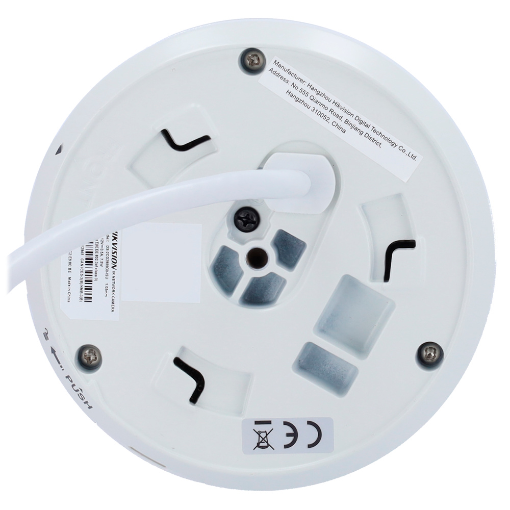DS-2CD2955G0-ISU(1.05mm) | HIKVISION - Cámara IP Ojo de Pez | 5Mpx | Visión 180° Leds IR 8 m | Micrófono integrado 