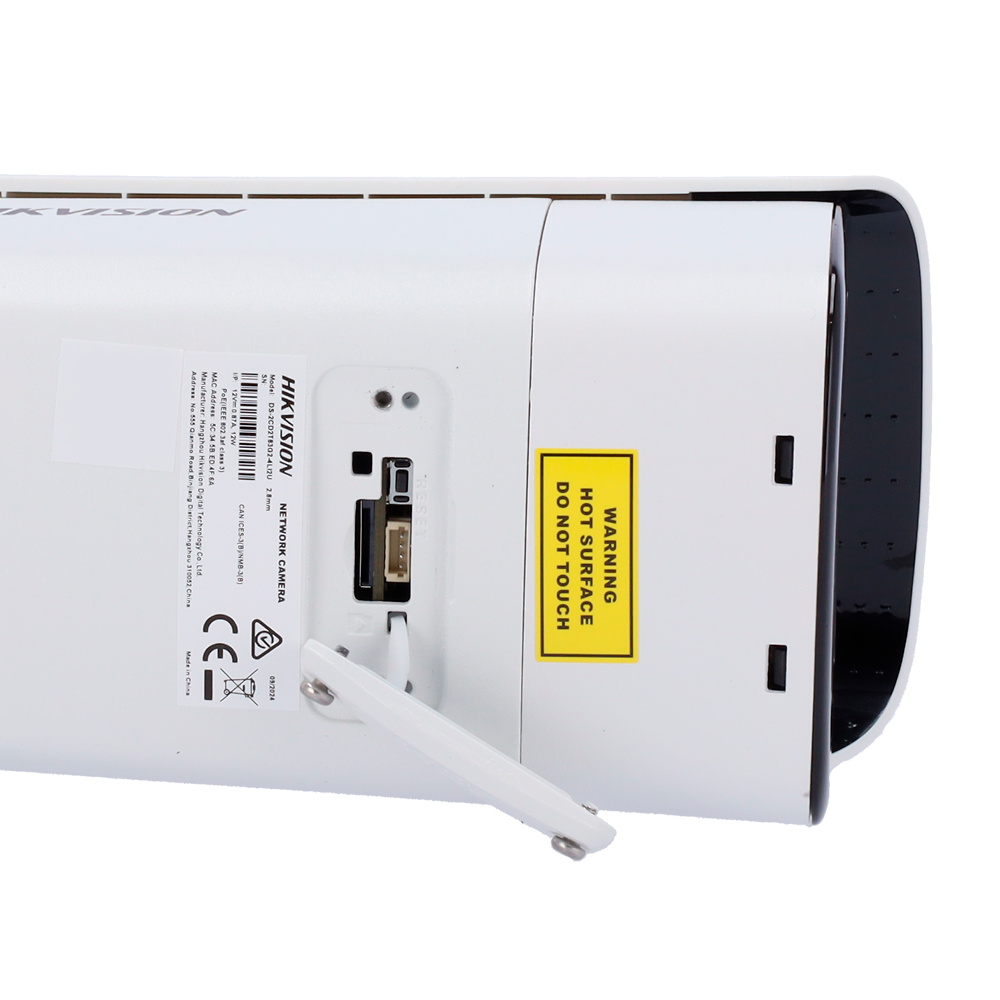 HIKVISION PRO SECURITY La cámara Bullet DS-2CD2T83G2-4LI2U captura imágenes en 8 Mpx, con visión nocturna híbrida, tecnología AcuSense y protección IP67. Perfecta para seguridad profesional