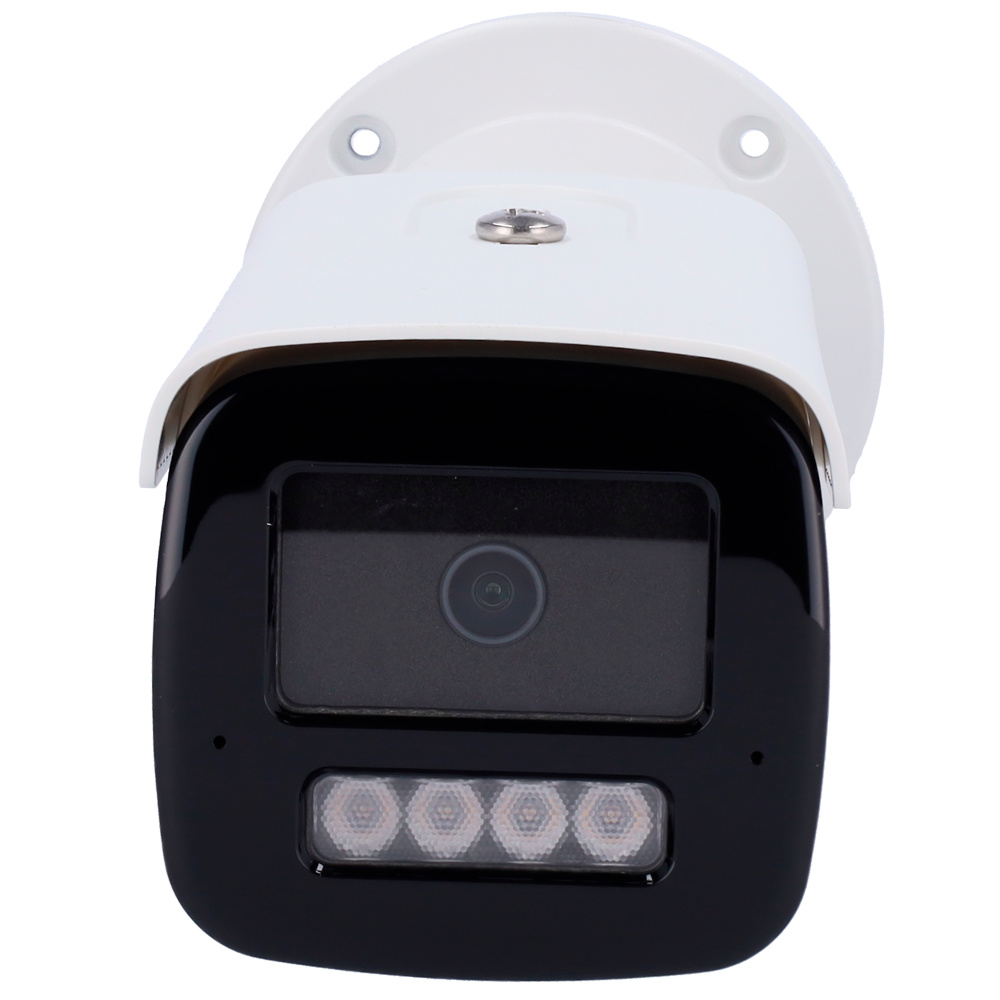camara-ip-hikvision-bullet-8mpx-4li2u-colorvu-audio La Hikvision DS-2CD2T83G2-4LI2U ofrece 8 Mpx, visión nocturna IR 80 m + luz híbrida, AcuSense y Face Detection para reducir falsas alarmas. Carcasa IP67, ideal para exteriores