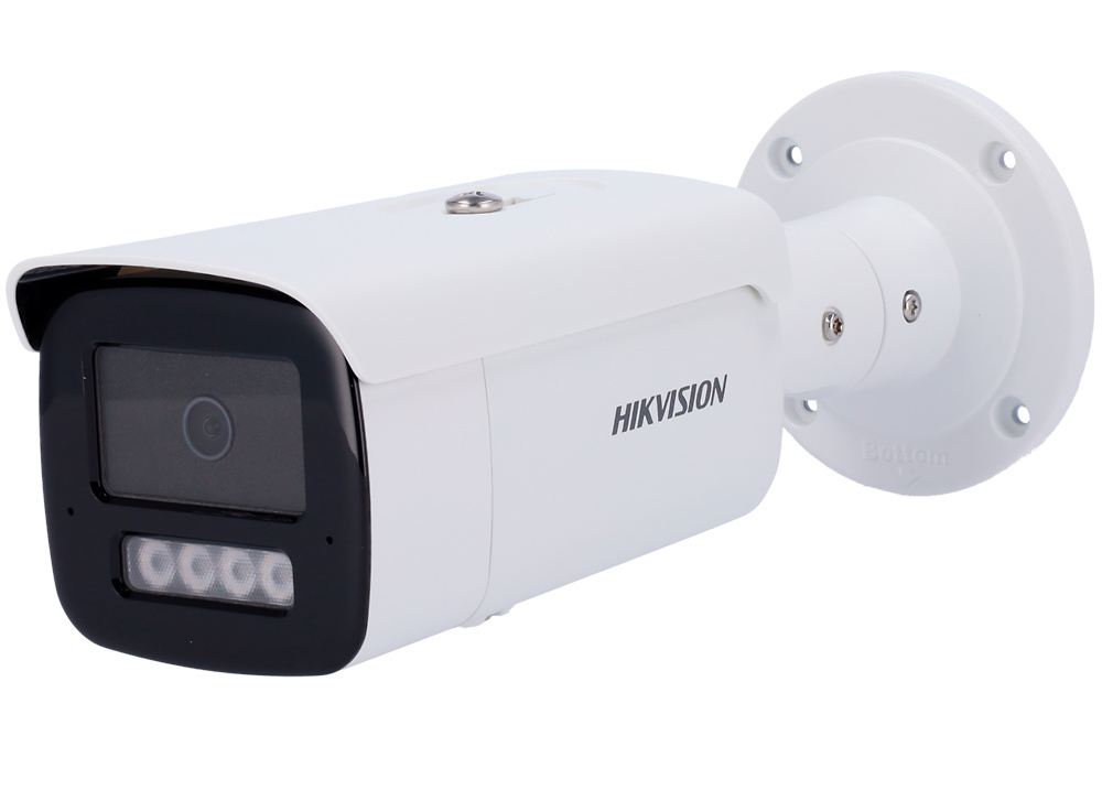 DS-2CD2T43G2-4LI2U(2.8mm)  |  HIKVISION  -  Cámara  IP Bullet  AcuSense  |  4 Mpx  |  Lente fija 2,8 mm  |  Luz híbrida 80 metros | Detección de movimiento 2.0