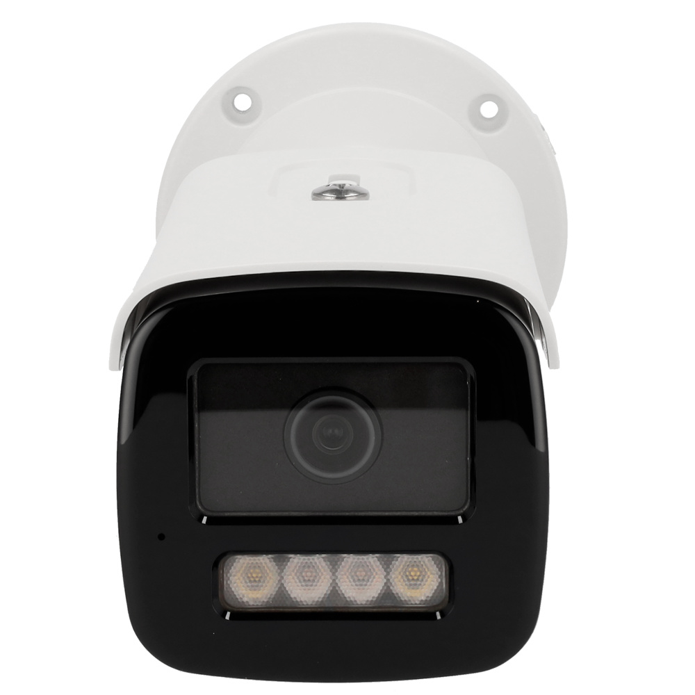 HIKVISION PRO BULLET Hikvision DS-2CD2T47G2H-LISU/SL (2.8mm) (eF), cámara IP de 4 Mpx con visión a color 24/7, detección inteligente, sirena y flash disuasorio, MicroSD 512 GB, ONVIF