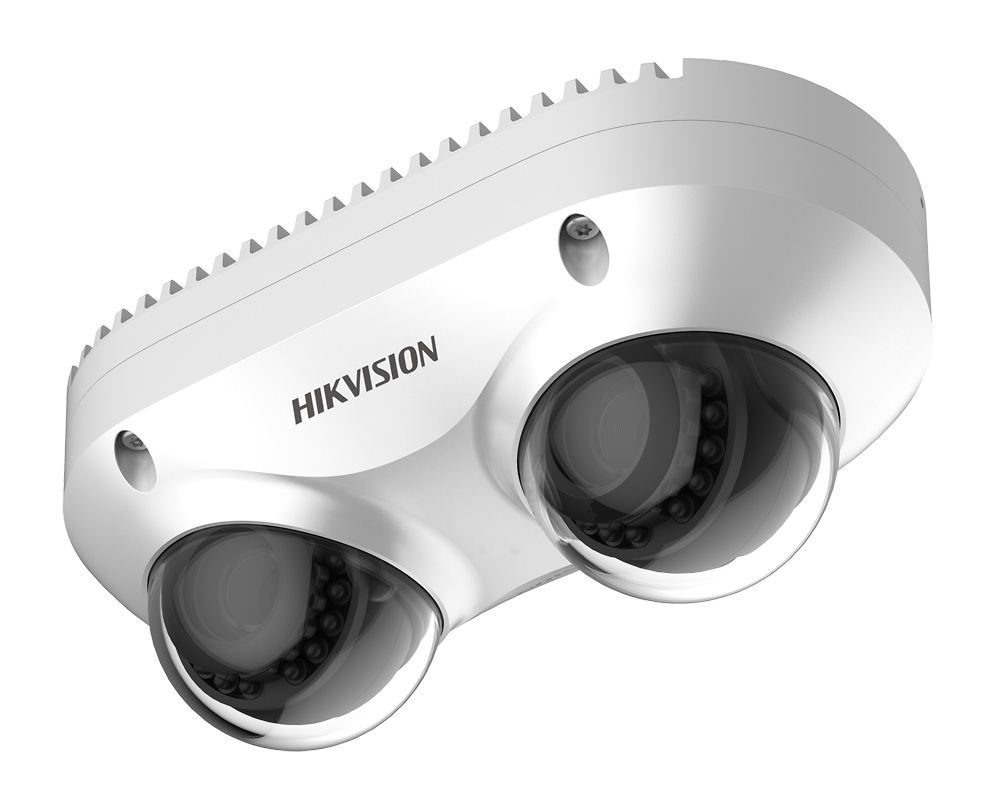 DS-2CD6D82G0-IHS(2.8mm)  |  HIKVISION  -  Cámara Panorámica IP 8 Mpx  |  8 Mpx  |  Lente fija 2.8 mm | LEDs Alcance 10 metros | 2 Micrófonos integrados