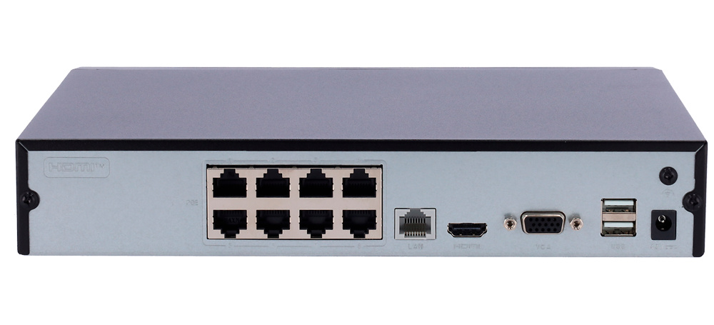 DS-7108NI-Q1/8P/M(D) | HIKVISION - Grabador NVR de 8 canales IP | PoE 75W | Resolución máxima 4Mpx | 60Mbps 