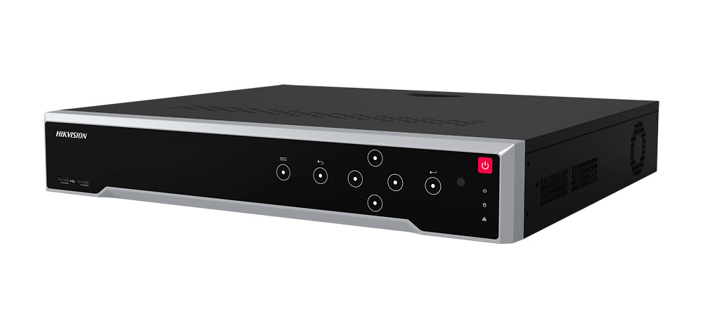 DS-7764NI-M4 | HIKVISION grabador NVR Hikvision DS-7764NI-M4 de 64 canales IP con diseño robusto, salidas HDMI 8K/4K, gran capacidad de almacenamiento con 4 bahías SATA, múltiples puertos de conexión y compatibilidad con cámaras ONVIF. Ideal para proyectos profesionales de videovigilancia de alto rendimiento