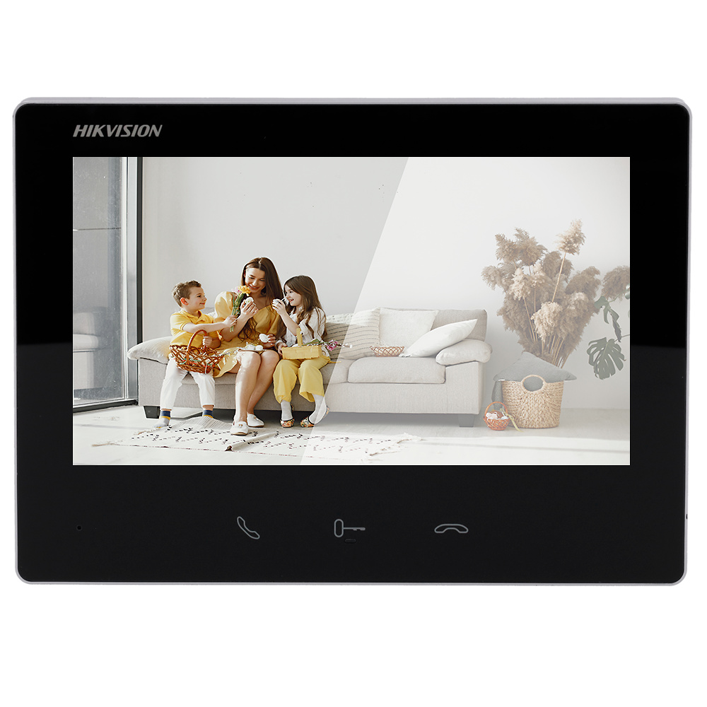 DS-KH7300EY-TE2  |  HIKVISION  -  Monitor para videoportero  |  Pantalla de 7" a 2 hilos HD  |  Micrófono y altavoz integrados