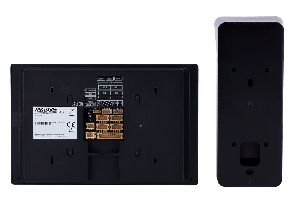 DS-KIS313-P(B) | HIKVISION - Kit de Videoportero (Monitor + Placa exterior) | Tecnología 4 hilos analógico & WiFi | Conexión por 4 hilos | Permite 2 monitores más 