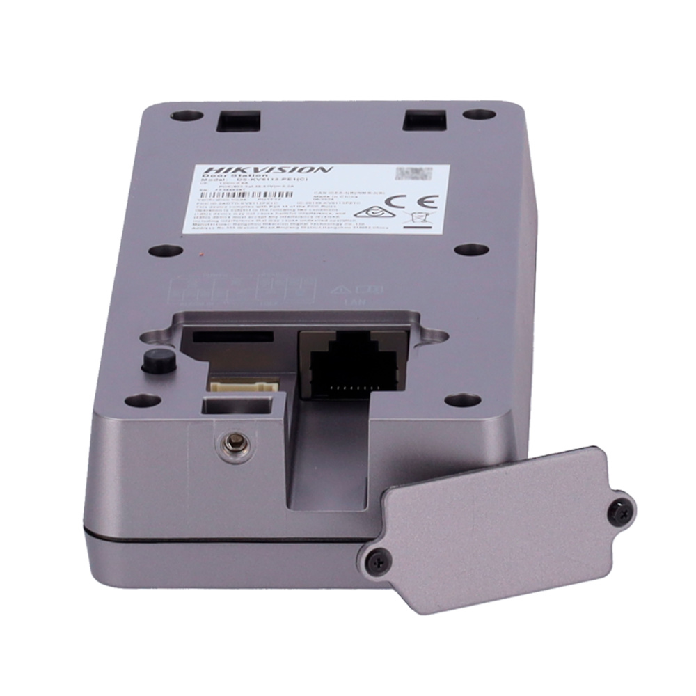 DS-KIS606-P | HIKVISION - Kit de Video portero (Monitor + Placa exterior) | Tecnología IP & Wifi | Lector MF (13,56 MhZ) | PoE | Montaje en Superficie 