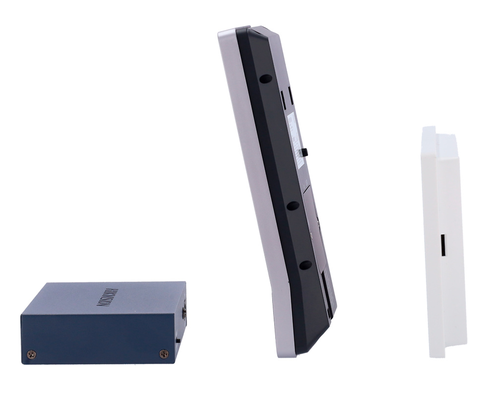 DS-KIS902-S | HIKVISION - Kit de Video portero (Monitor + Placa exterior) | Tecnología IP & Wifi | Facial, tarjeta MF, PIN y QR | Montaje en Superficie 