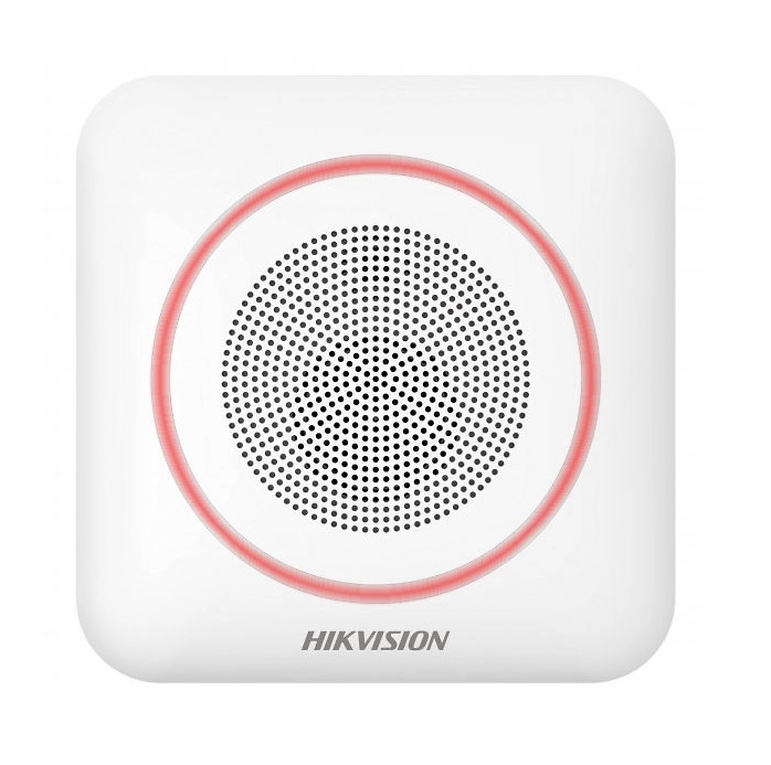 DS-PS1-II-WE(RED)  |  HIKVISION  -  Sirena de interior vía  radio  |  110dB |  Serie AX PRO  |  Habla-escucha bidireccional  |  Interior