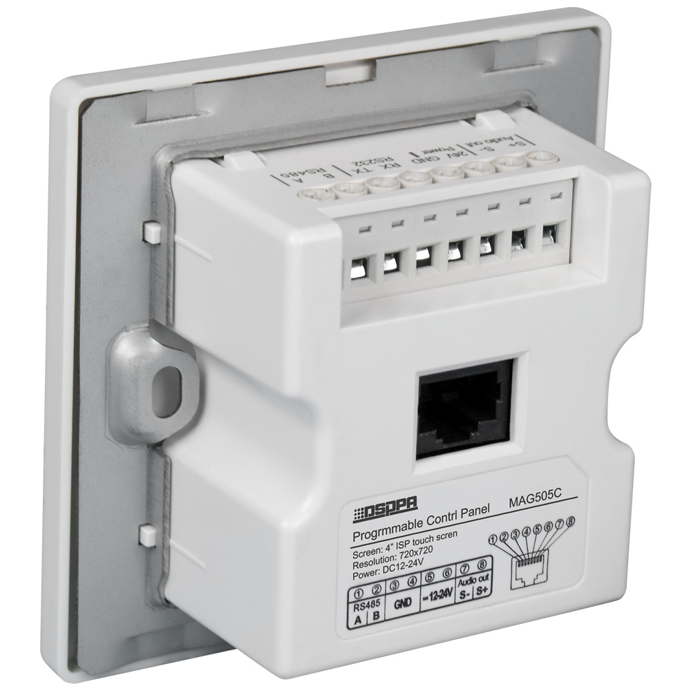 DSPPA-MAG505C | DSPPA - Panel de control Táctil e Inteligente | Instalación en pared | Compatible con DSPPA-MAG505 