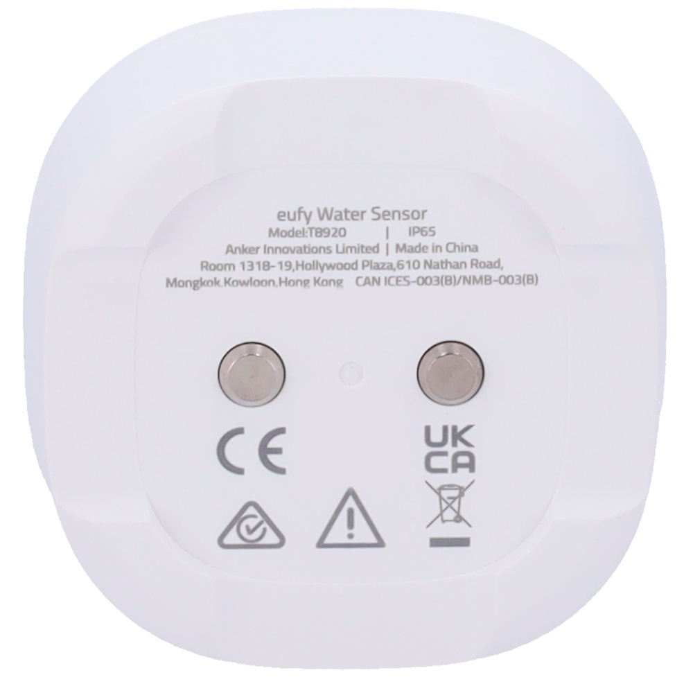 EUFY-ALARM-WATER | EUFY - Sensor de inundación y congelación | Inalámbrico RF 868 MHz | Compatible con el sistema de alarma Eufy by Anker 