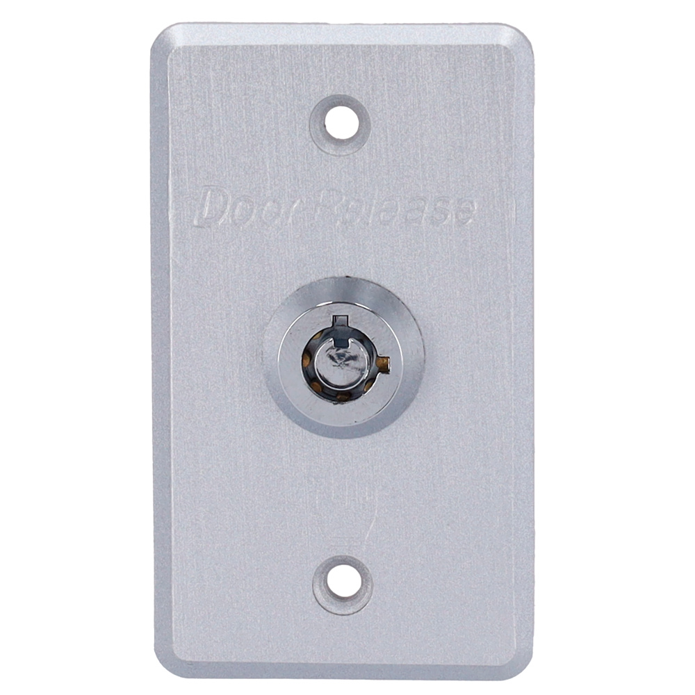 EXITBUTTON307-SLIM | Pulsador con llave para liberación de Puertas | NO/NC/COM | Empotrado o superficie 