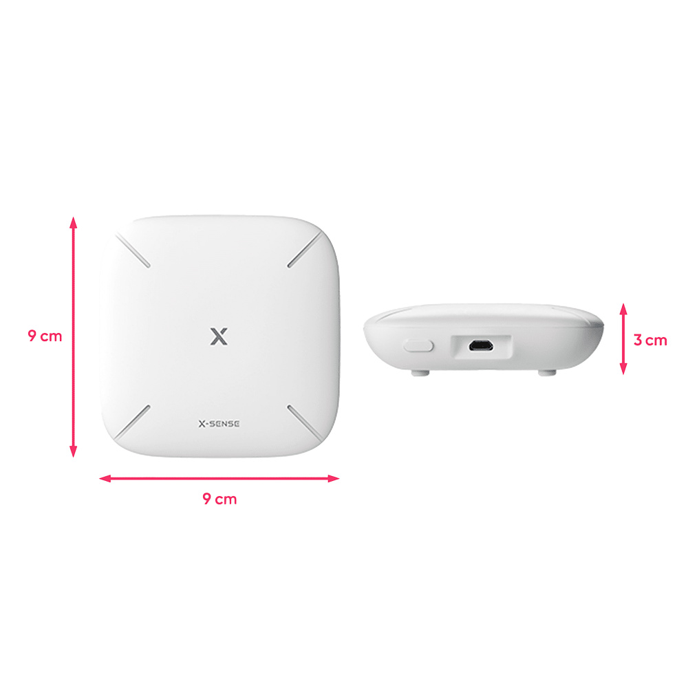 FS121 | X-SENSE - Kit de detección de incendio autónomo | Certificado EN 14604 | Comunicación WiFi del Hub 2.4GHz 