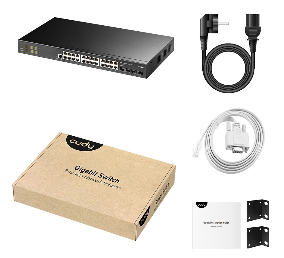 GS2024S2 | Switch PoE L2 Gestionable | Switch PoE+ de 24 puertos Gigabit y 4 ranuras SFP 