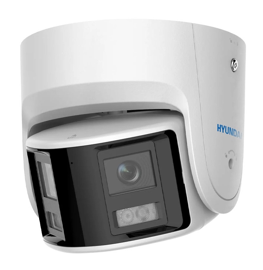 HYU-1031 | HYUNDAI - Cámara IP Domo Panorámica 180º | 4 Mpx | Lente dual 2,8 mm | Luz blanca 30 metros 