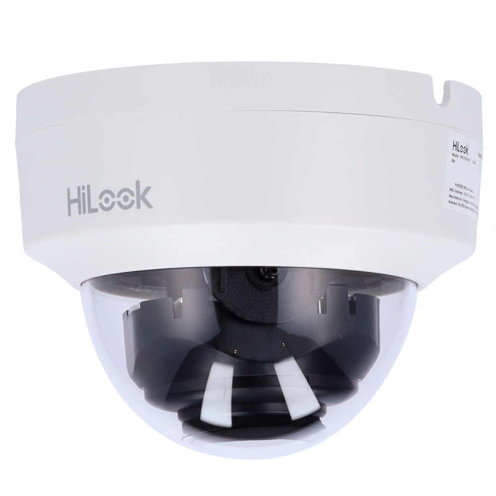 IPC-D121H-C  |  HiLooK  -  Cámara de vigilancia IP  |  2 Mpx  |  Lente 2.8 mm | Leds IR 30 metros  |  Apta para interior