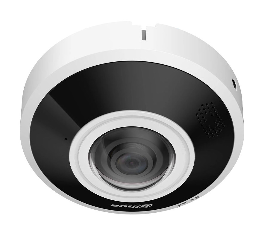 IPC-EBW5641P-AS  |  DAHUA  -   Cámara IP  fisheye  WizMind |  6 Mpx  |  Lente fija 1,68 mm  |  Micrófono y altavoz integrados  |   Alarma
