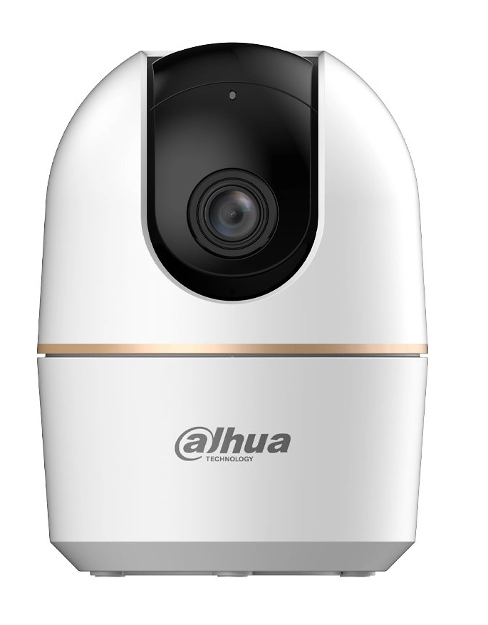 DAHUA Cámara doméstica La cámara WiFi Dahua IPC-H5AP-0360B-EUR es ideal para vigilancia inteligente con 5 Mpx, IR 10 m, WDR 120 dB y detección de personas. Equipada con micrófono y altavoz, permite comunicación remota. Compatible con MicroSD 256GB, WiFi y app DMSS