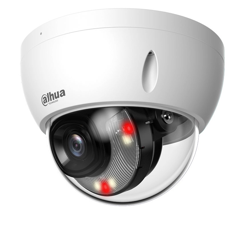 DAHUA IPC-HDW2249EP-S-IL-0360B La Dahua IPC-HDBW2249EP-S-IL-0360B es una cámara domo IP WizSense de 2 Mpx con lente fija de 3.6 mm. Ofrece visión nocturna con Smart Dual Light de hasta 30 m, tecnologías avanzadas como WDR 120 dB y 3D-NR, y funciones de protección perimetral y SMD Plus para detección inteligente. Incorpora micrófono, ranura para microSD y certificaciones IP67 e IK10, ideal para vigilancia en exteriores. Compatible con PoE y Onvif