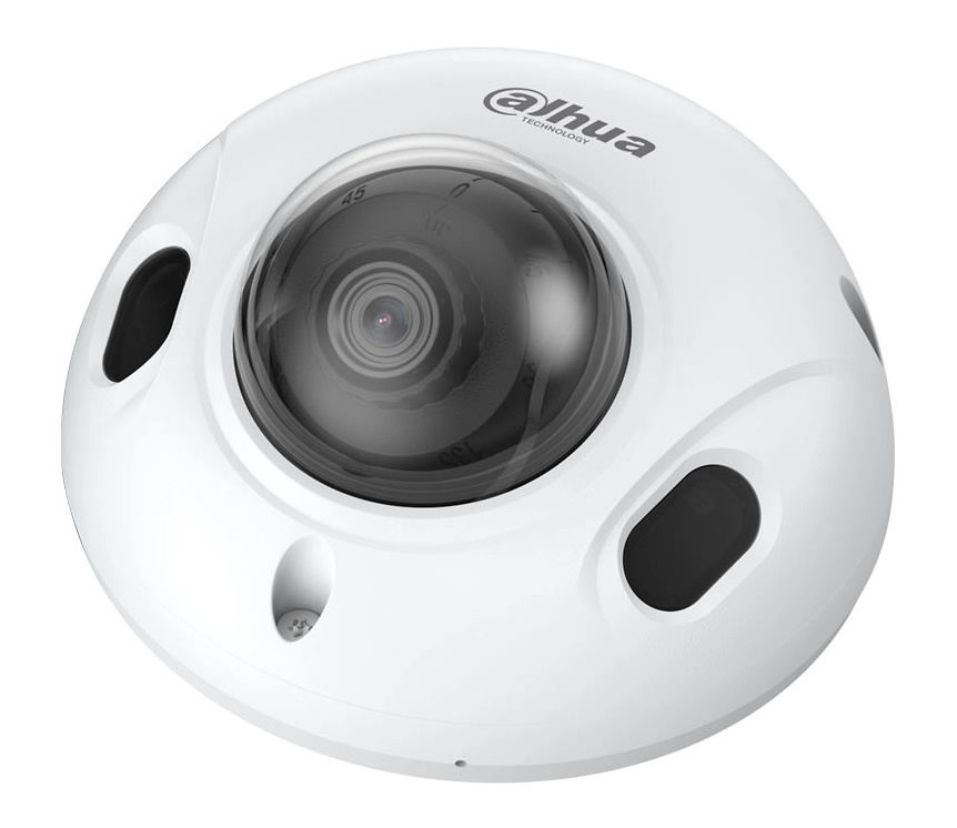 IPC-HDBW3241FP-AS-0280B-S2 | DAHUA - Cámara domo IP WizSense | 2 Mpx | Óptica fija de 2,8 mm | Smart IR 30 metros | Micrófono integrado | Alarmas 