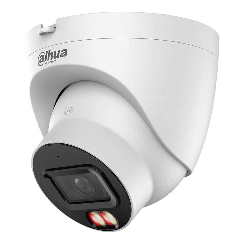 IPC-HDW21249TP-S-IL-0280B | DAHUA - Cámara domo IP WizSense | 12 Mpx | Óptica Fija 2,8 mm | Smart Dual Light 30 metros | Micrófono y Altavoz integrado 