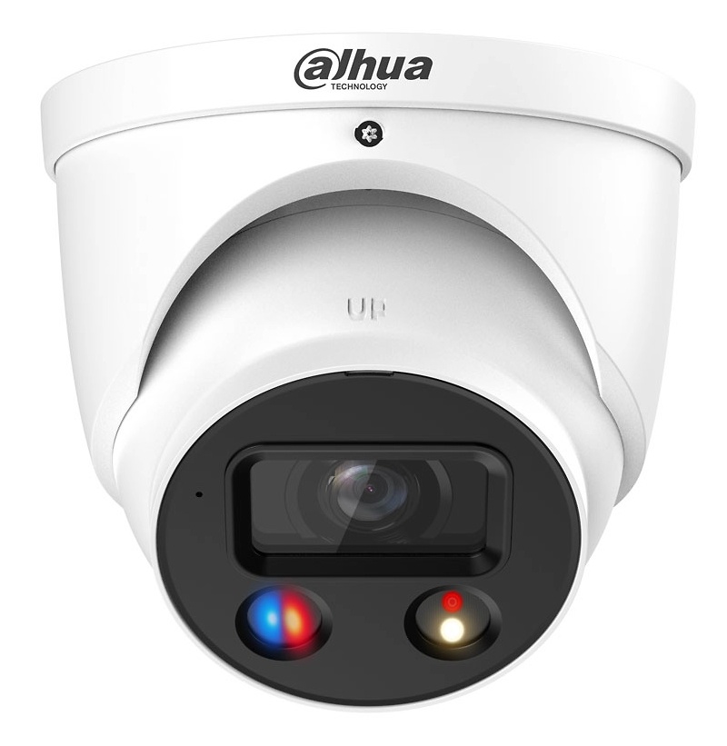 IPC-HDW3549HP-AS-PV-0280B-S5 | DAHUA La Dahua IPC-HDW3549HP-AS-PV-0280B-S5 es una cámara domo IP de 5 Mpx con lente fija de 2.8 mm y visión nocturna Smart Dual Light de 30 m. Con protección perimetral y disuasión activa, es ideal para seguridad profesional