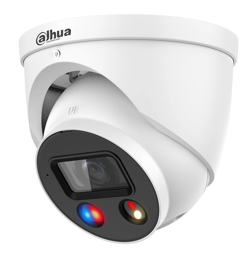 DAHUA WizSense IP Cámara Dahua IPC-HDW3549HP-AS-PV-0280B-S5 con 5 Mpx, WDR 120 dB y SMD 4.0 para menor tasa de falsas alarmas. Compatible con PoE y almacenamiento MicroSD hasta 256 GB. Protección IP67 para exteriores