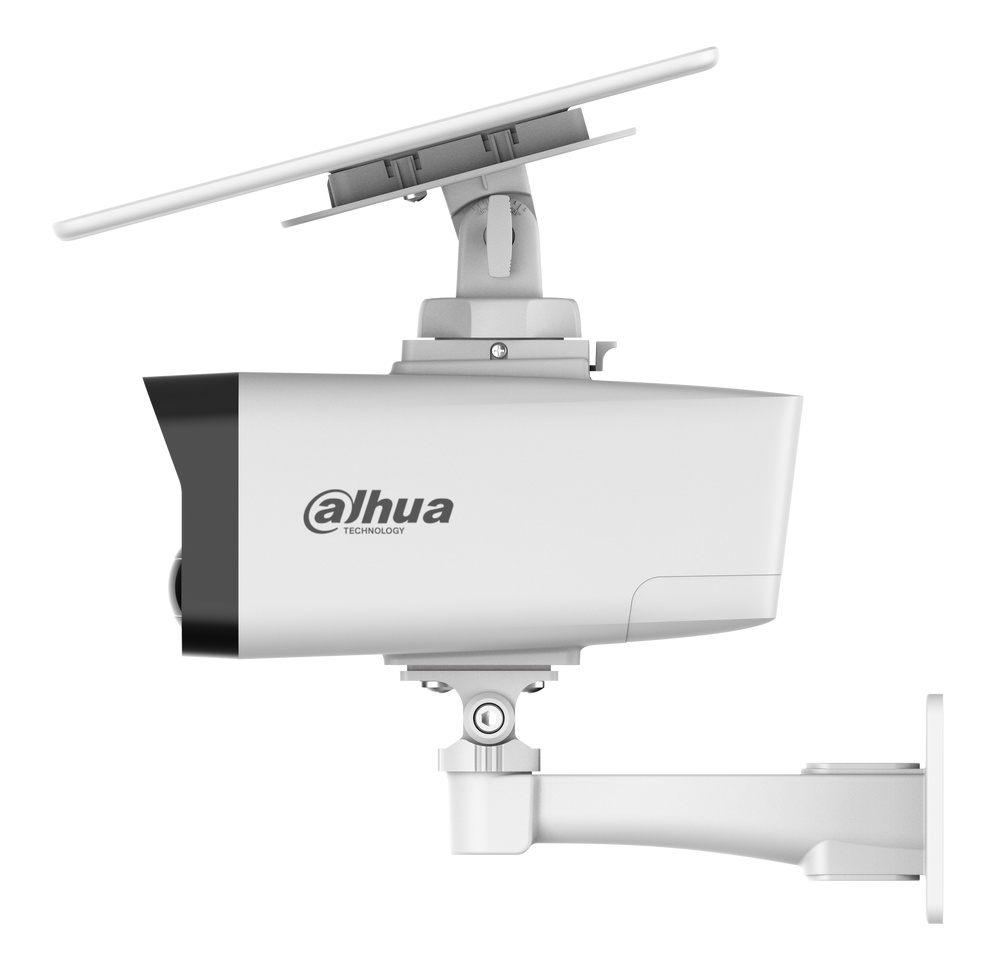 IPC-HFW2441DG-4G-SP-B | DAHUA - Cámara IP 4G con Panel Solar | 4 Mpx | Óptica fija 3,6mm | Leds IR 30 metros | Micrófono integrado 