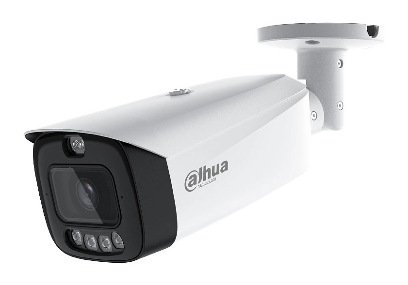 IPC-HFW3849T1P-AS-PV-0280B-PRO | DAHUA - Cámara WizColor con disuasión activa TiOC PRO | 8 Mpx | Lente fija 2.8 mm | Smart Light 50 metros | Disuasión activa con luz roja/azul y audio 
