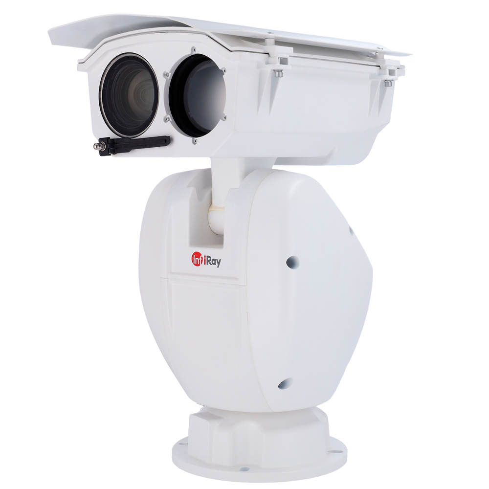 IRS-PT4S4-075E300Z50  | InfiRai  -  Cámara Térmica PT4 series PTZ biespectro  |  Sensor térmico 1280x1024 VOx sin refrigerar 12μm |  Lente térmica de 75 mm  |  Lente visible 6~300mm (zoom 50X)