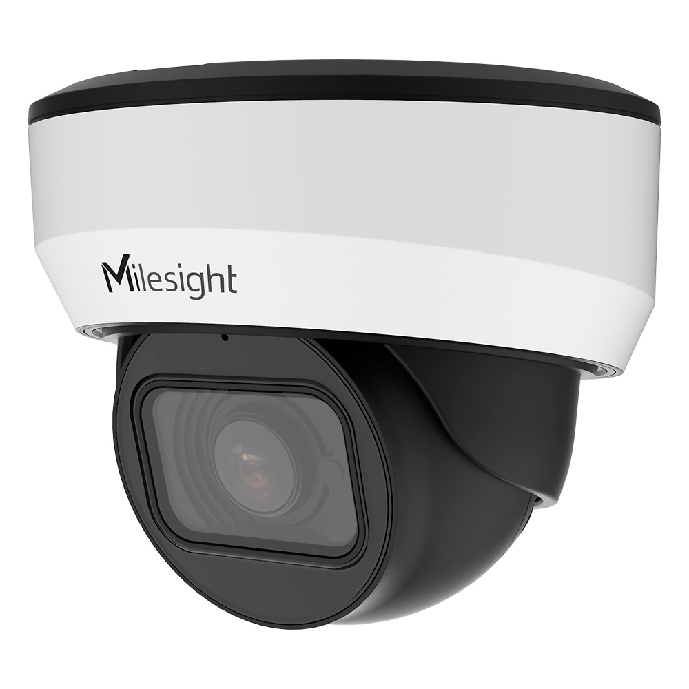 MS-C5375-FPD | MILESIGHT - Cámara IP AI Mini Domo | 5 Mpx | Lente 2.7mm~13.5mm | Leds IR 50 metros | Micrófono integrado | Video analísis AI basado en humano y vehículo 