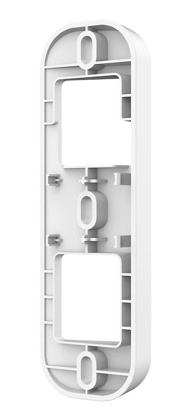 soporte-dahua Detalle del soporte Dahua PFA7751: diseño fino 130,2×40,2×16 mm y 17 g, pensado para encuadrar mejor la zona de paso del acceso principal
